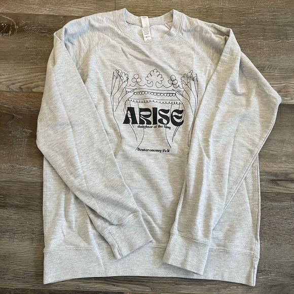 Independent Trading Company Tops - Independent Trading Co Gray Graphic Sweatshirt EUC size L